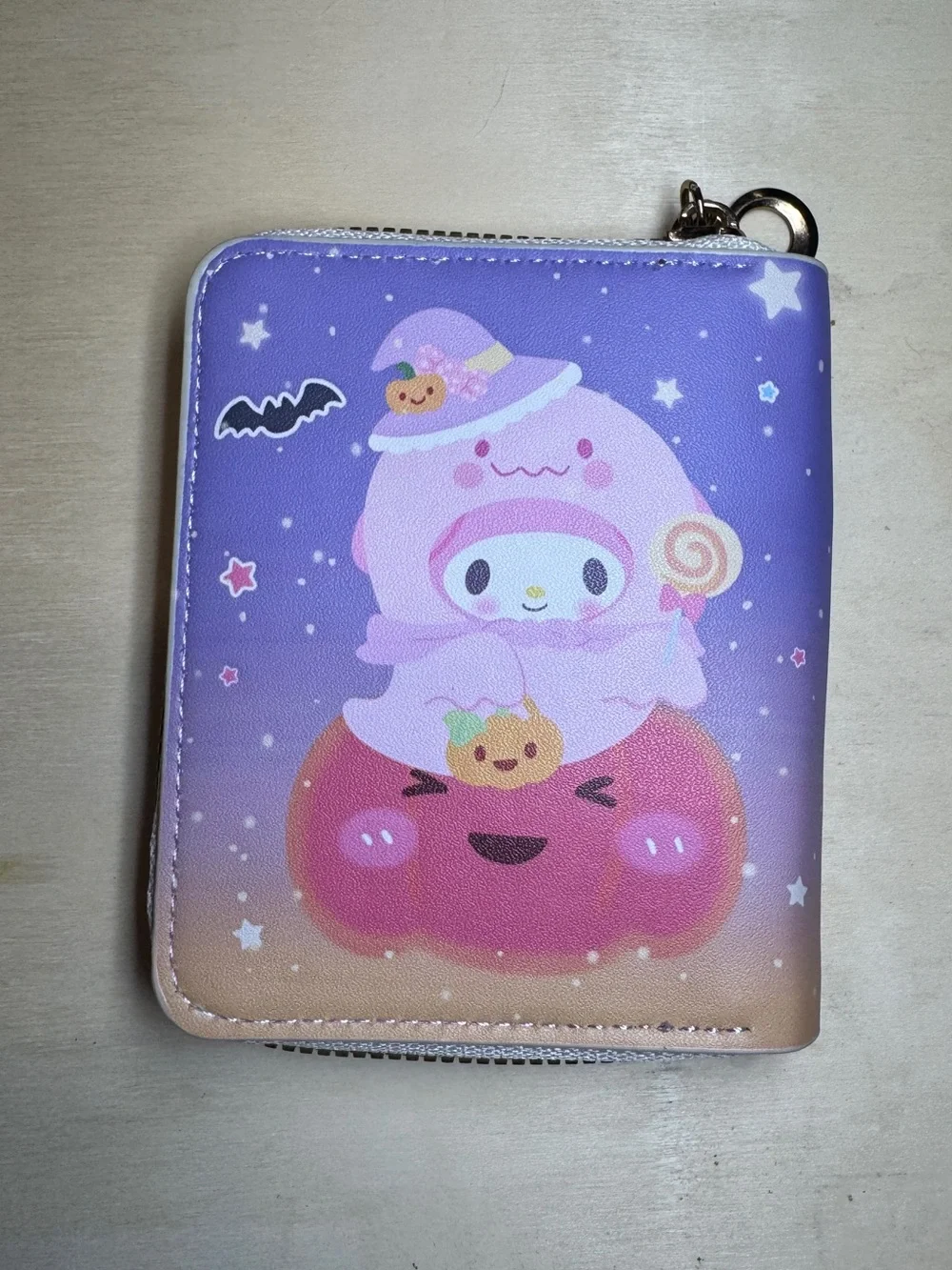 My Melody Purple Halloween Zip Wallet NWT